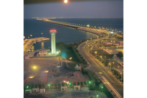 King Fahad Causeway connecting Bahrain to Saudi Arabia